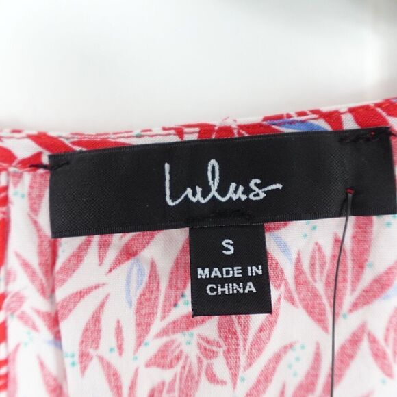 Lulus Womens Romper Plunging Neck and Back Tie-Front Small - Picture 15 of 16